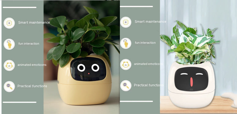 Smart Planter Endless Fun Over 49 Rich Expressions 7 Smart Sensors And AI Chips Set60 Small