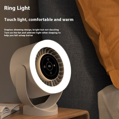 Desktop Adjustable Fan Light Rechargeable Wall Mount Table Fan Light Led Display Table Fan Light