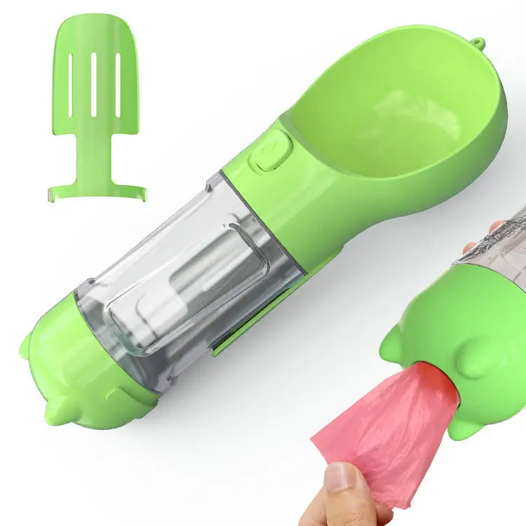 Pet Water Bottle Feeder Bowl Portable Pet Outdoor Travel 3 In 1 Dog Water Bottle 500ml