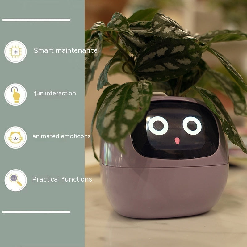 Smart Planter Endless Fun Over 49 Rich Expressions 7 Smart Sensors And AI Chips Purple Small
