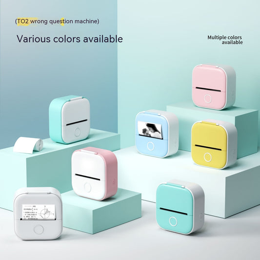 Portable Mini Thermal Label Printer Home Photo Printer Bluetooth-compatible Mini Label Printer