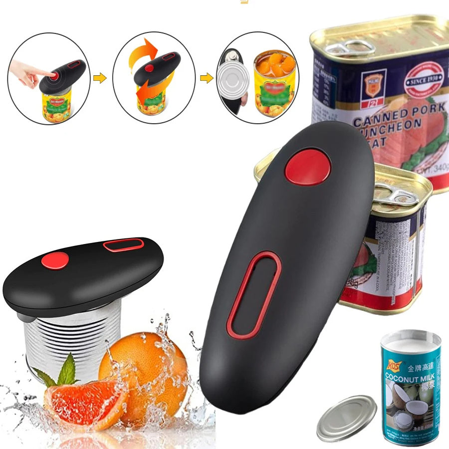 Electric Can Opener Automatic Jar Bottle Can Machine One Touch Opener Tool Gadgets
