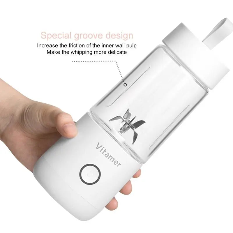 350ml Portable Blender Juicer Electric USB Rechargeable Mixer Smoothie