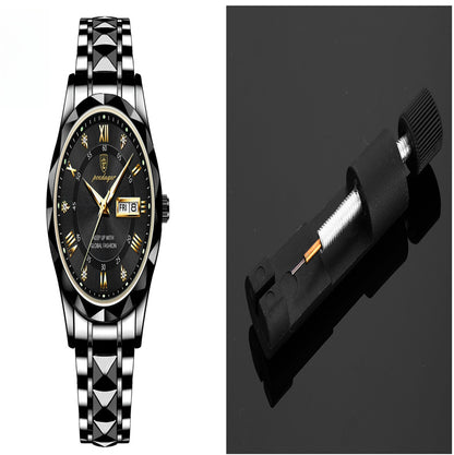 Men's Waterproof Double Calendar Luminous Quartz Watch 9style Carrying a tape remover