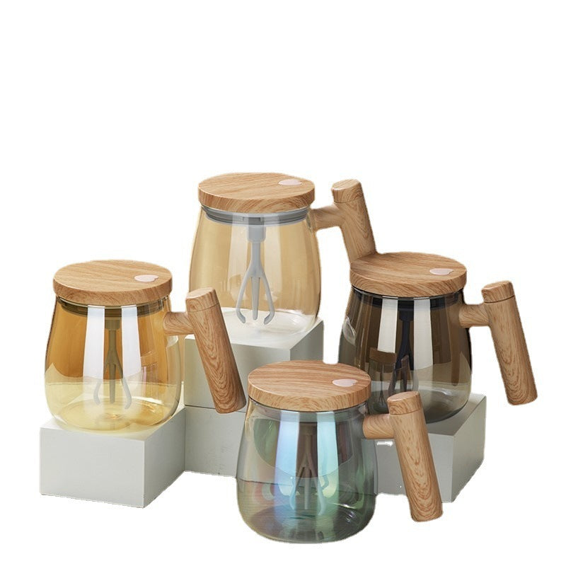 400ML Self Stirring Coffee Mug Electric Mixing Glass Coffee Dining Room Kitchen Gadgets