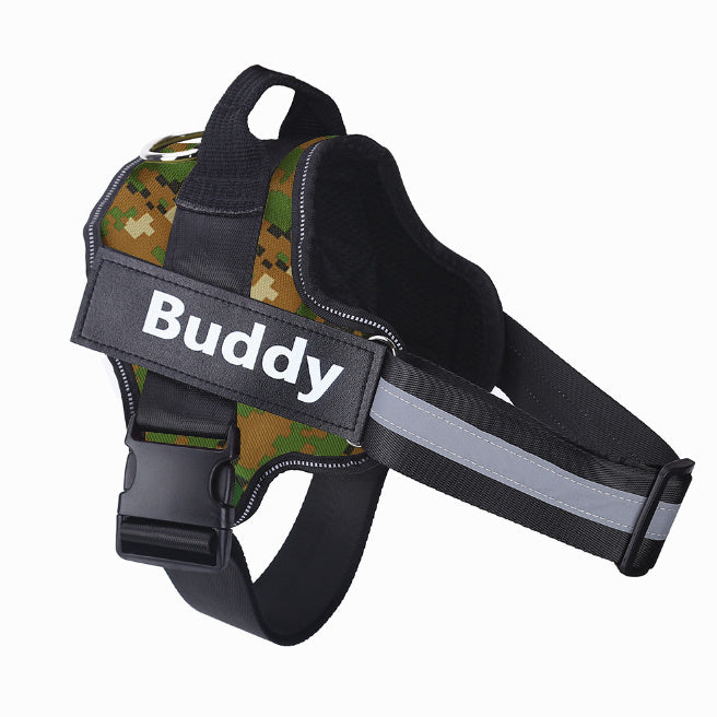 Personalized Dog Harness Adjustable Pet Harness Vest For Small Large Dog Mosaic