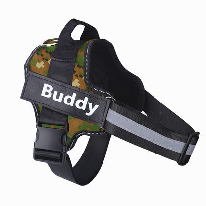 Personalized Dog Harness Adjustable Pet Harness Vest For Small Large Dog Mosaic