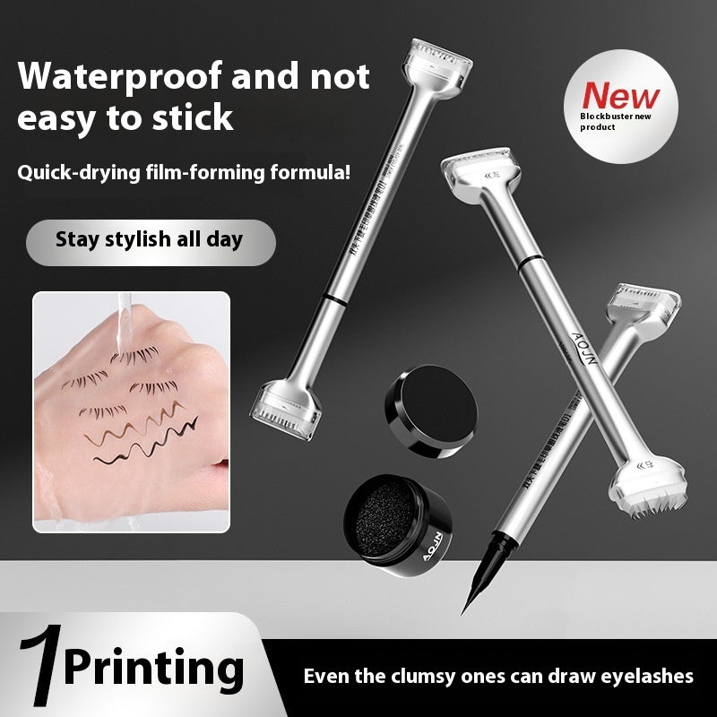 Double-headed Lower Eyelash Stamp Pen Waterproof Long Lasting Eyeliner Beauty Products
