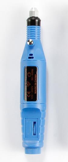 Electric Nail Polish Machine Pen Nail Art Tool Blue