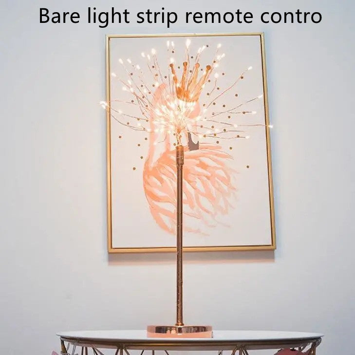Feather Lamp Nordic Desk Lamp Bedroom Bedside Feather Table Lamp Bare light strip remote contro