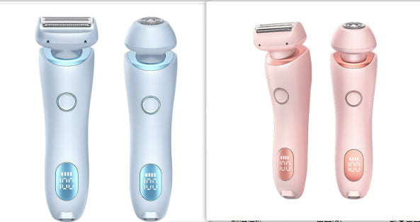 2 In 1 Hair Removal USB Rechargeable Trimmer Women Body Razor Set USB