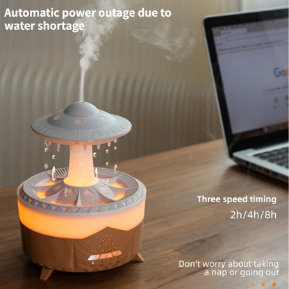 New UFO Raindrop Humidifier Water Drop Air Humidifier USB Home Decor
