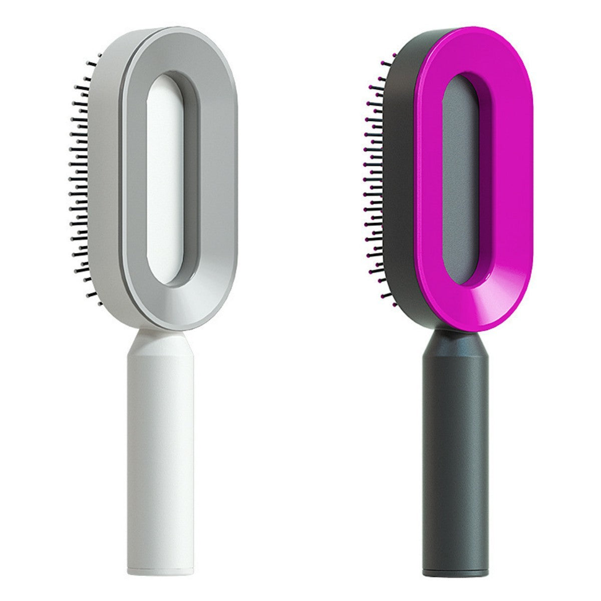 Self Cleaning Hair Brush For Women Massage Scalp Comb Anti-Static Hairbrush Set P