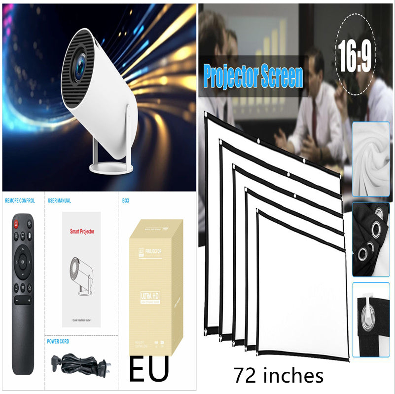HY300 Pro Projector Home Theater Entertainment Portable Projector Set2 EU