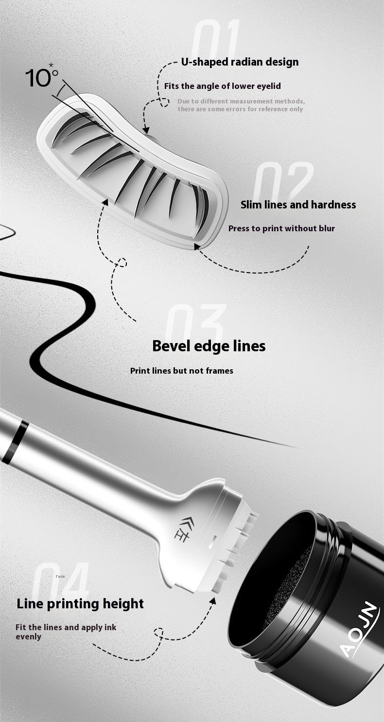 Double-headed Lower Eyelash Stamp Pen Waterproof Long Lasting Eyeliner Beauty Products