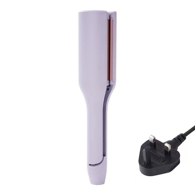 Hair Curling Iron Temperature Adjustable Fast Heating For All Hair Style Purple UK 1PC