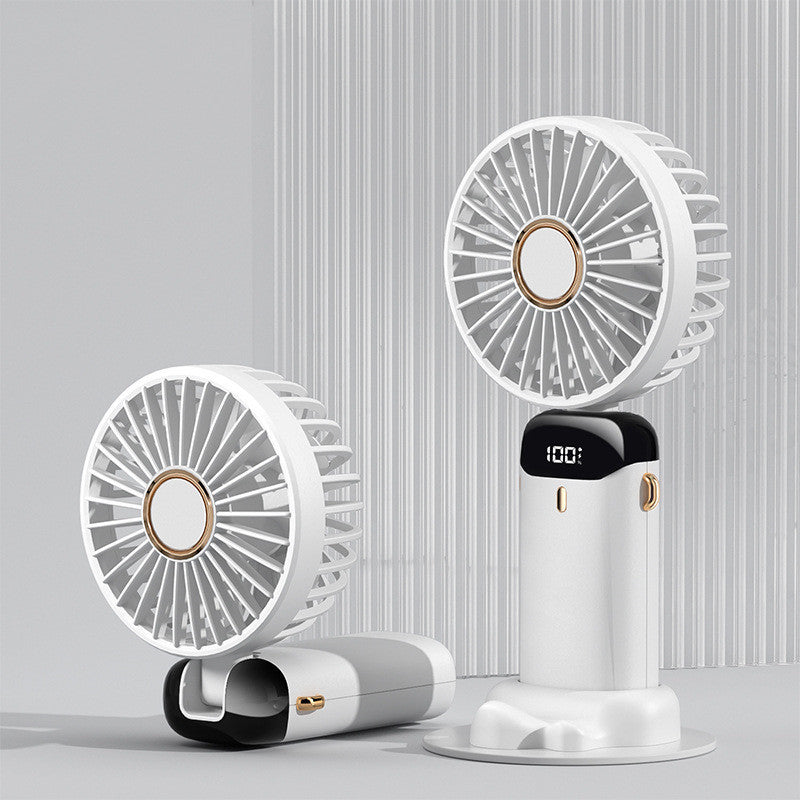 USB Rechargeable Mini Portable Handheld Electric Fan Outdoor Fan White USB