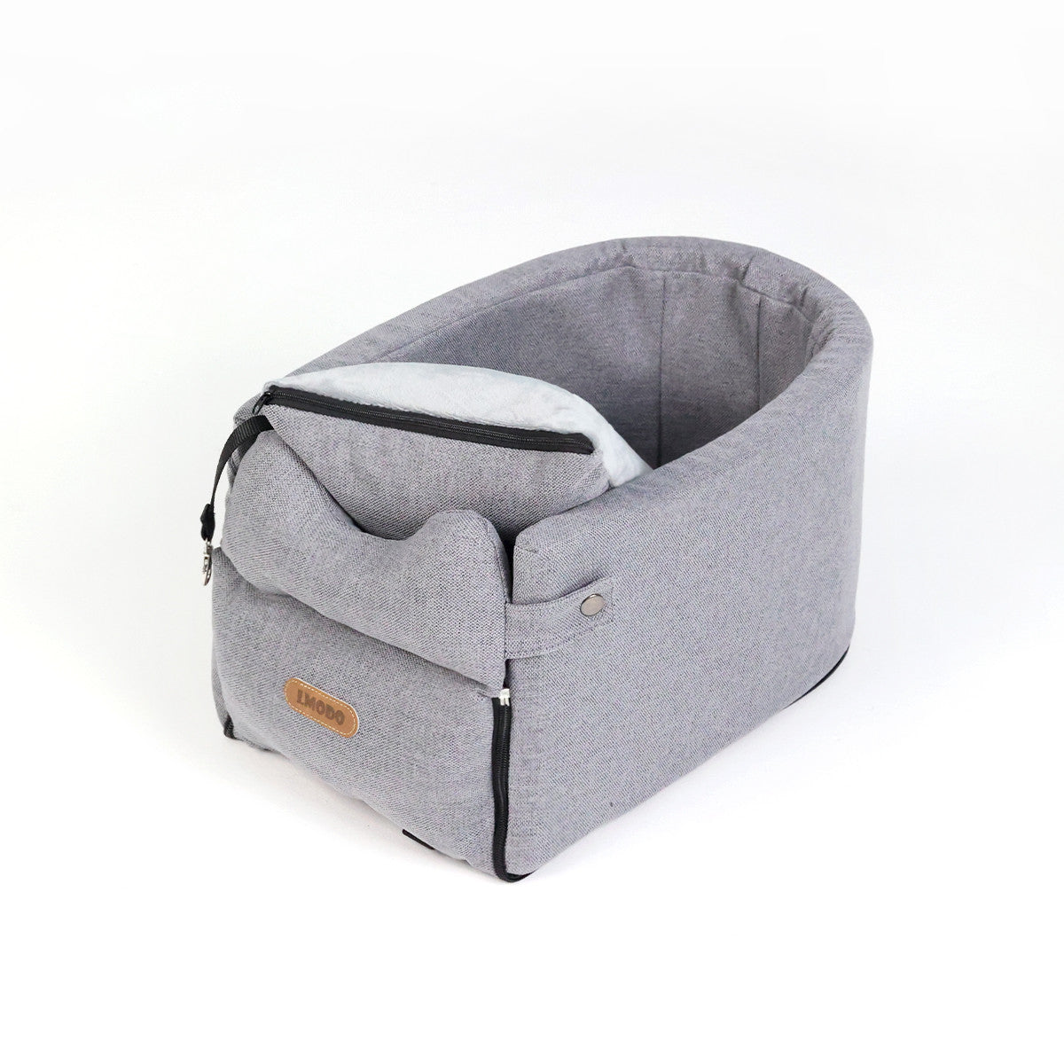 Car Central Dog Car Seat Bed Portable Dog Carrier For Small Dogs And Cats Travel Bag Gray Average Size