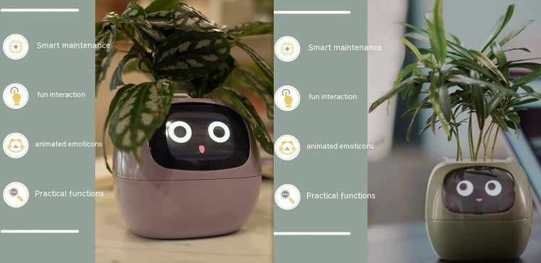 Smart Planter Endless Fun Over 49 Rich Expressions 7 Smart Sensors And AI Chips Set49 Small
