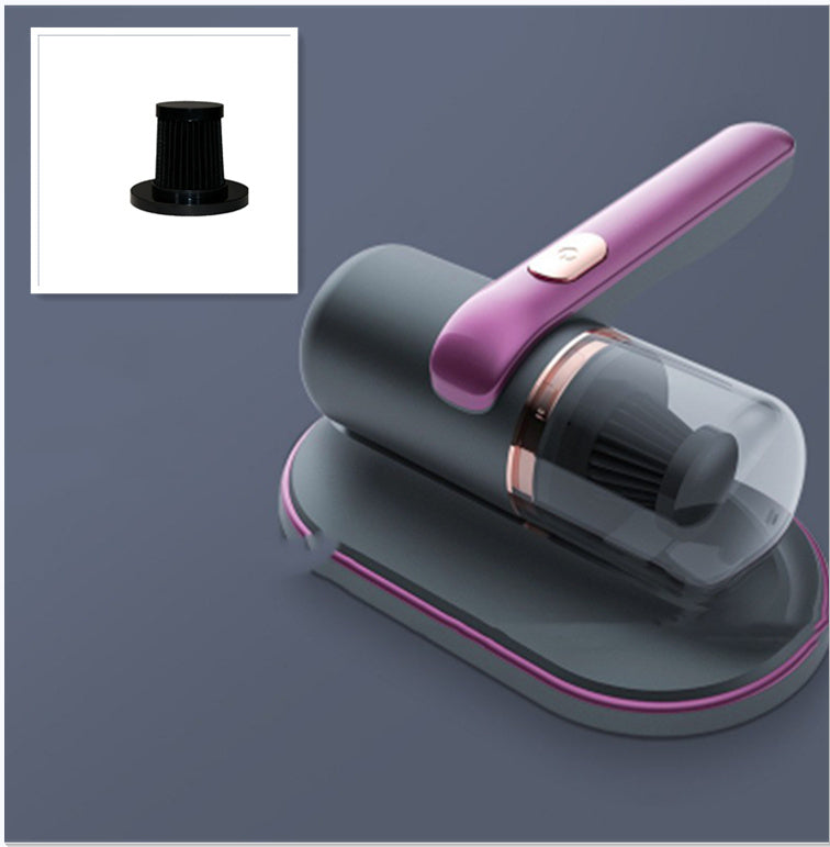 Electric UV Mite Remover Household Bed Mattress Sofa Pillows Mite Removal Purple with 1 filter element Wireless No logo