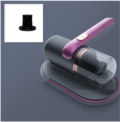 Electric UV Mite Remover Household Bed Mattress Sofa Pillows Mite Removal Purple with 1 filter element Wireless No logo