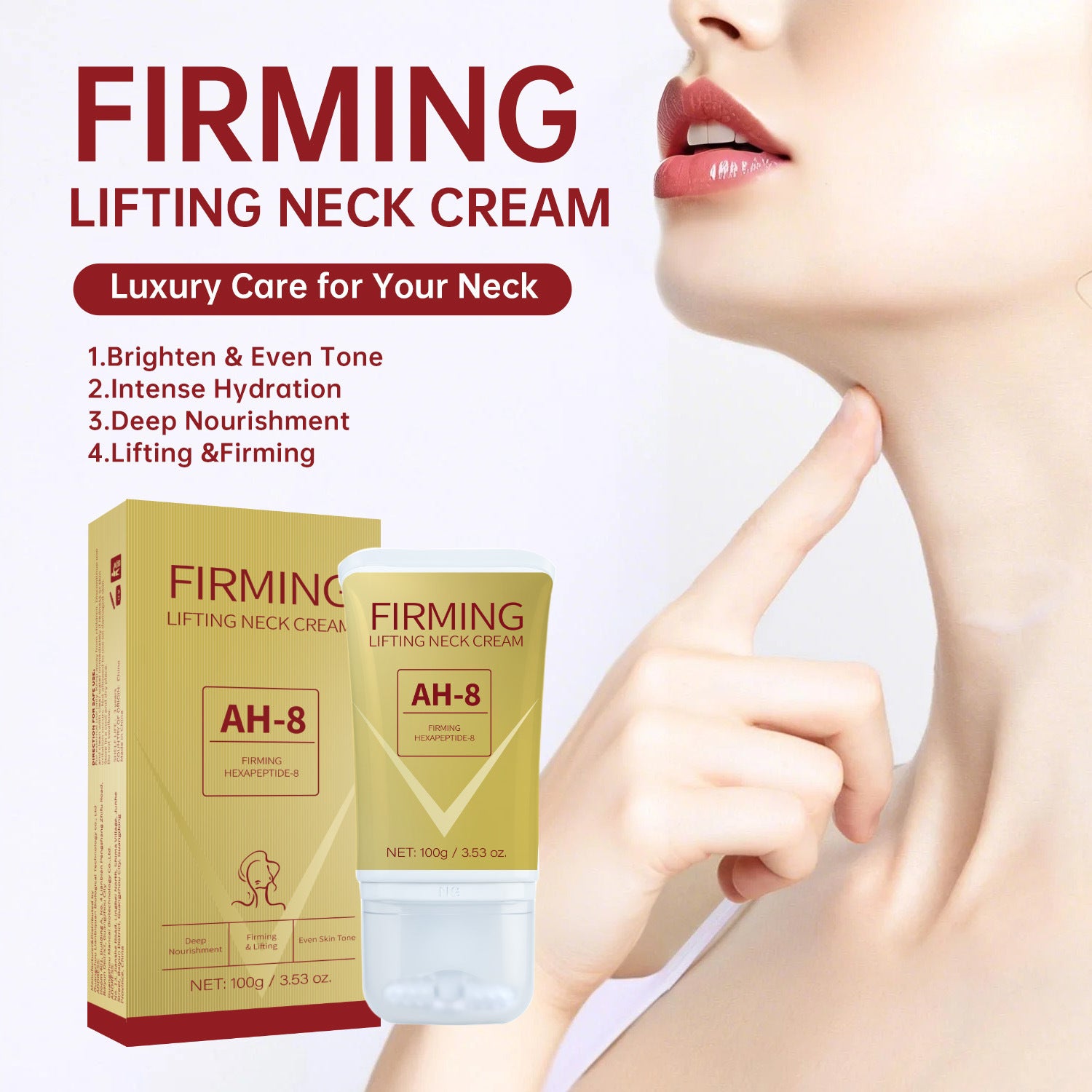 Neck Firming Roller Cream Lifts Dilutes Neck Lines Deeply Massages And Neck Skin Care