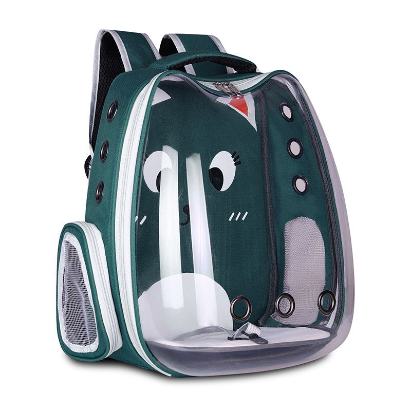 Pet Supplies Pet Backpack Shoulder Cat Bag Dog Bag Green