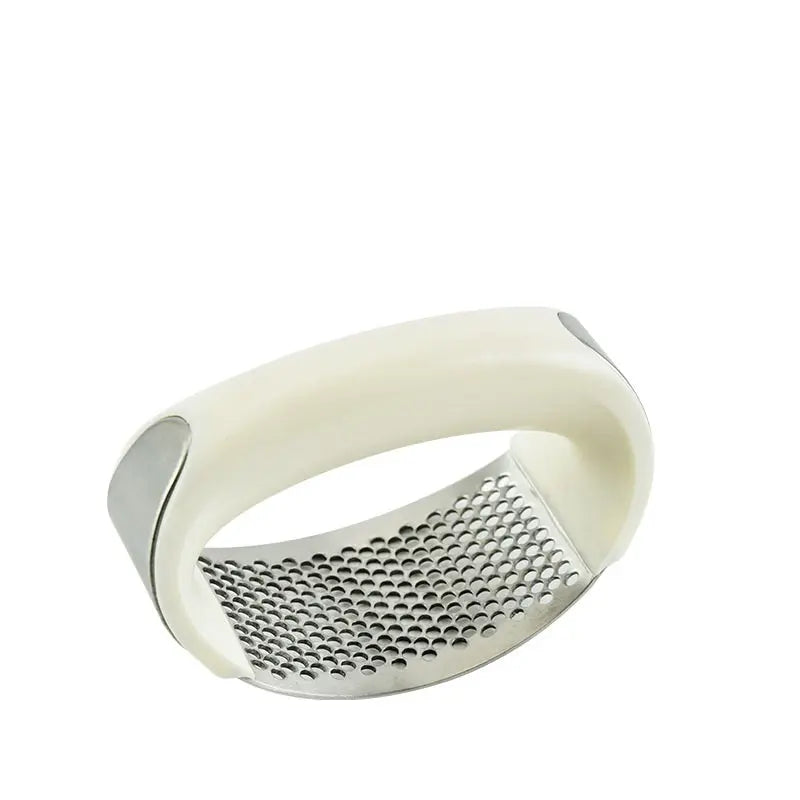 Stainless Steel Garlic Masher Garlic Press Household Manual White