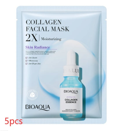 Collagen Face Mask Moisturizing Firming Face Sheet Mask Collagen 30g 5PCS