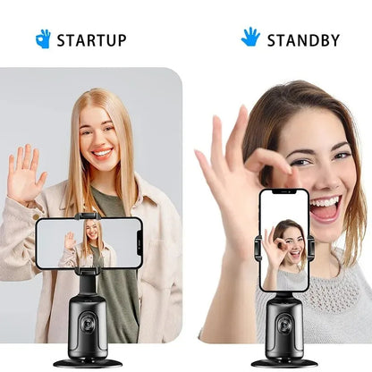 360 Auto Face Tracking Gimbal AI Smart Gimbal Face Tracking Auto Phone Holder For Smartphone Video Vlog
