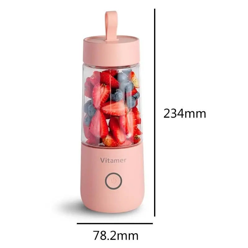 350ml Portable Blender Juicer Electric USB Rechargeable Mixer Smoothie