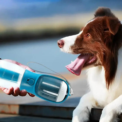 Dog Water Cup Drinking Food Garbage Bag Three-in-one Portable Pet Cups