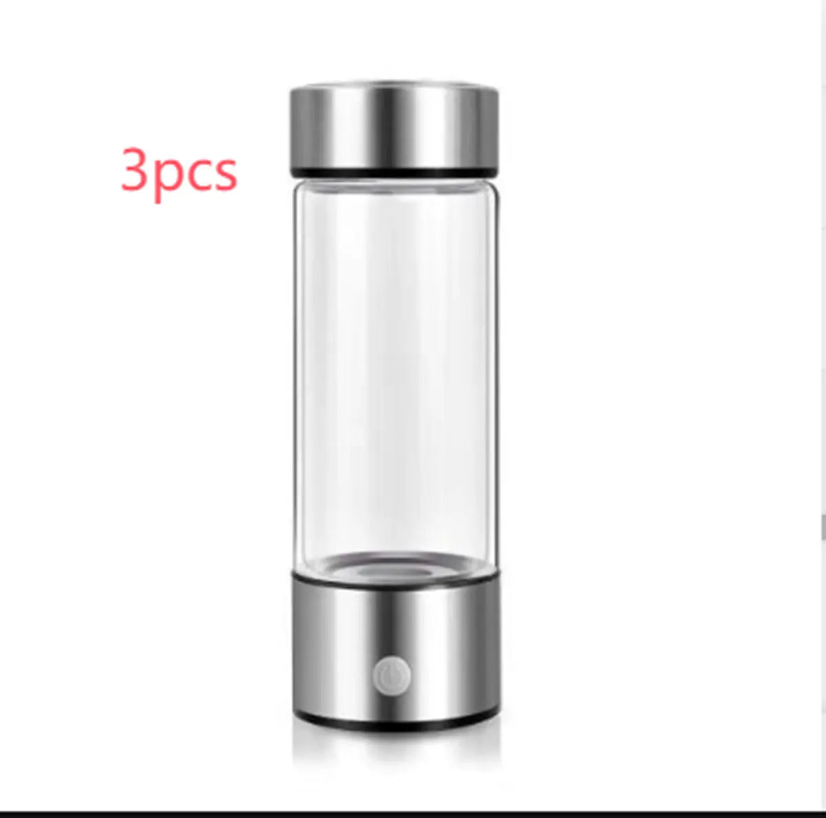 Hydrogen Water Bottles Electric Silver 401 500ml 3PCS