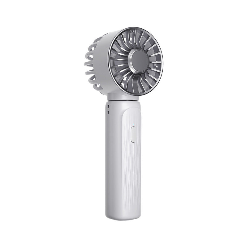 Turbos Chilled Ice Sensation Cold Fan Super Mini Turbos Speed Fan USB Powered Digital Display FH01 White 63x57x176mm