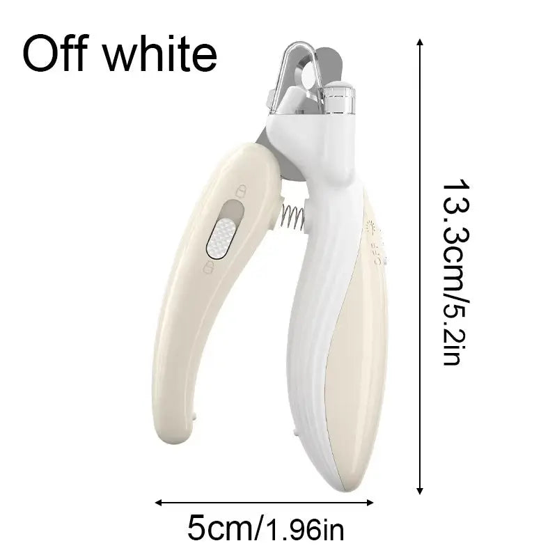 Cute Pets Nail Clippers Labor-Saving Dogs Nail Clipper Scissors Paw Nail Trimmer Off White