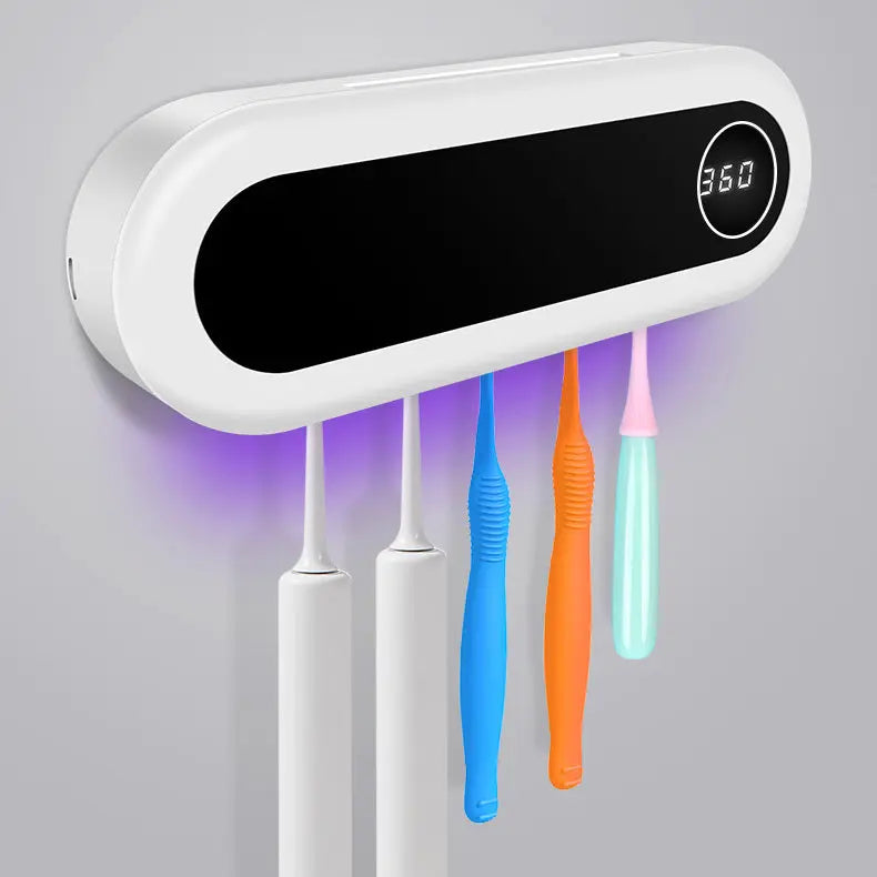 Wall Mounted Toothbrush Holder Smart Toothbrush UV Ivory White