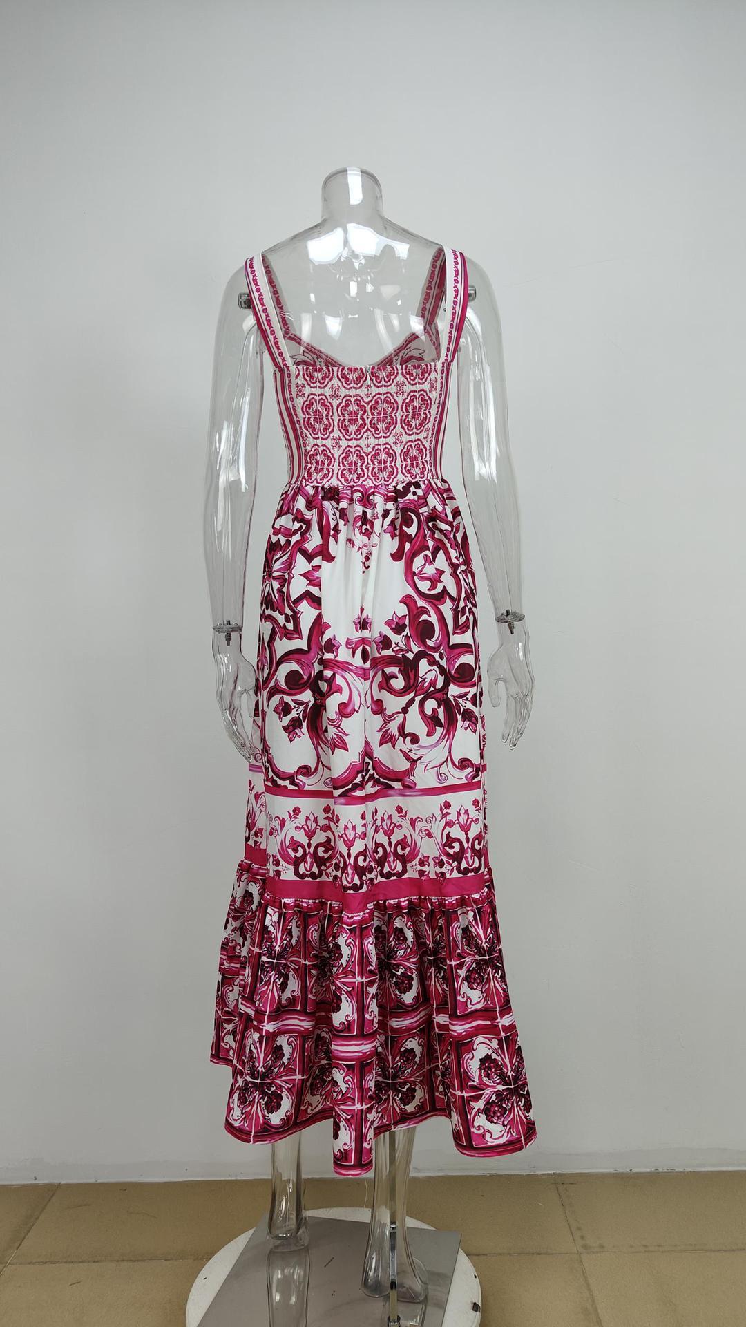 Printed Sleeveless Dress For Women