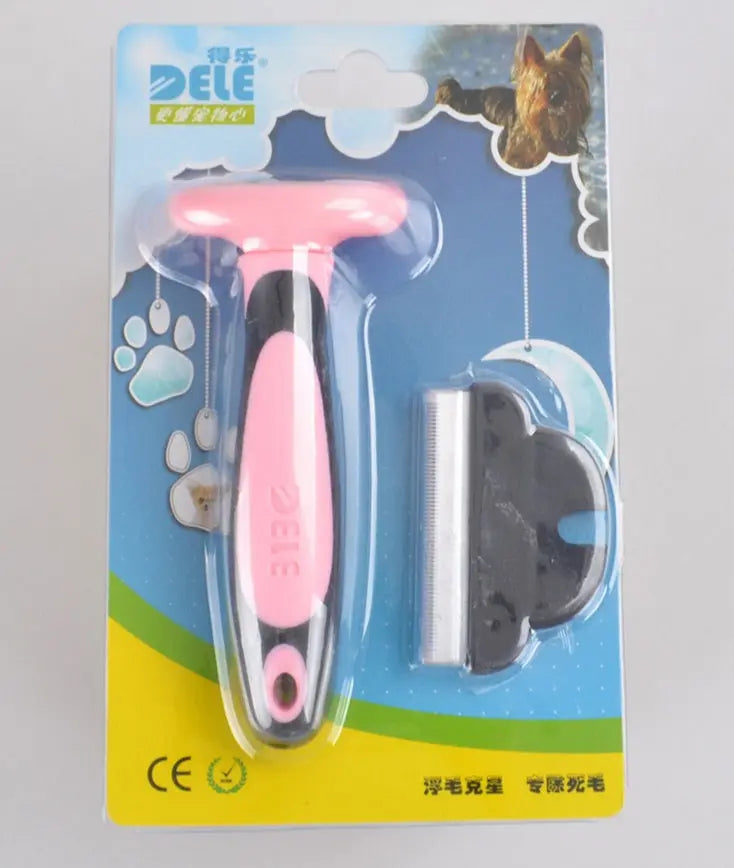 Pet Hair Removal Comb Pink