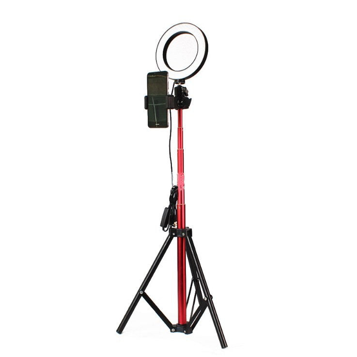 Compatible with Apple, Tripod Fill Light Live Bracket Beauty Light Set Ring Light 1.5 m red suit