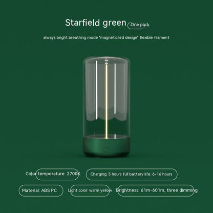New LED Camping Light Type-c Rechargeable Portable Night Light With High Transparency Green USB