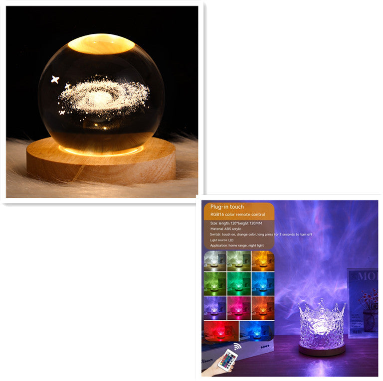 LED Water Ripple Ambient Night Light 3W Set2 1PC