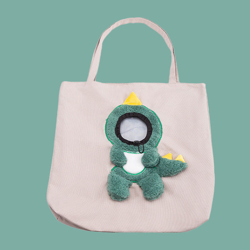 Bee Out Cute Canvas Pet Bag Dinosaur 45x45cm