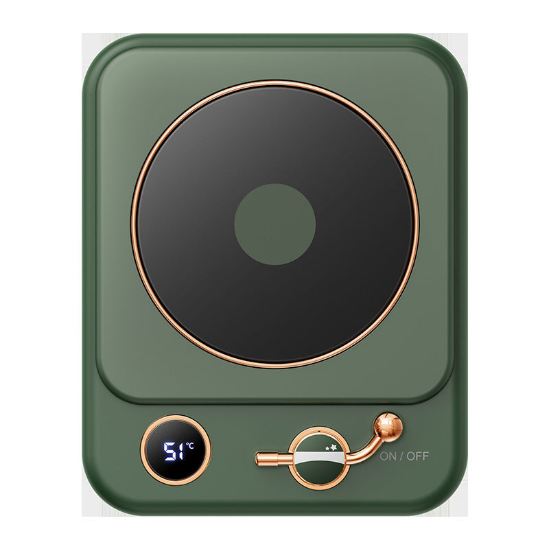 Milk Heating Insulation Base Desktop Digital Display Warming Pad Green plated collaterals