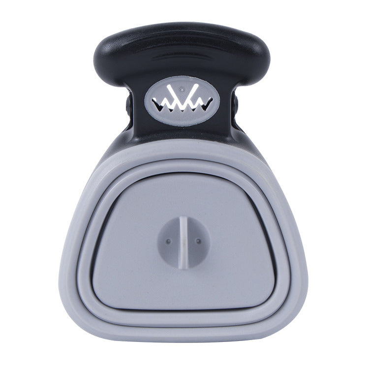 Dog Pet Travel Foldable Pooper Scooper With 1 Roll Decomposable bags Grey