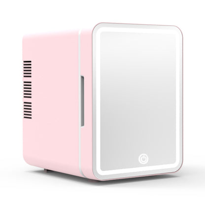 Beauty Refrigerator Makeup Skin Care Products Portable Built-in Light Car Refrigerator Pink Mirror With Light