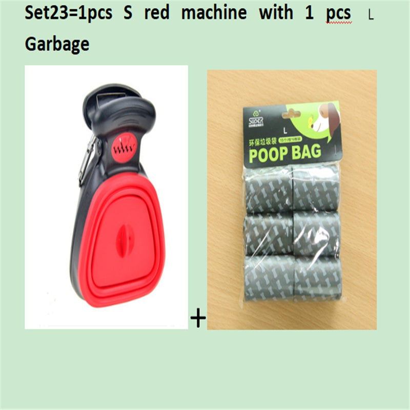 Dog Pet Travel Foldable Pooper Scooper With 1 Roll Decomposable bags