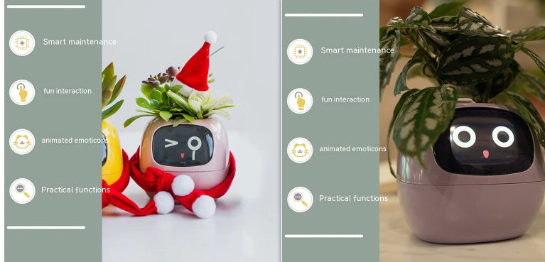 Smart Planter Endless Fun Over 49 Rich Expressions 7 Smart Sensors And AI Chips Set46 Small