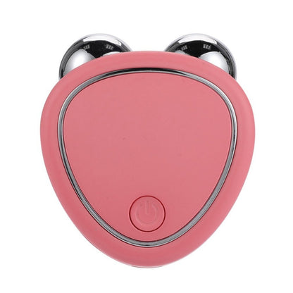 Portable Facial Micro-current Beauty Instrument Double Roller Massager