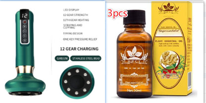 Electric Vacuum Cupping Massager For Body Massage Body Cups Green set2 12speed charging A15 USB