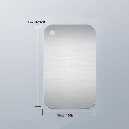 Kitchen Thickened Cutting Board Stainless Steel Cutting Boards Mats 24x15cm Square